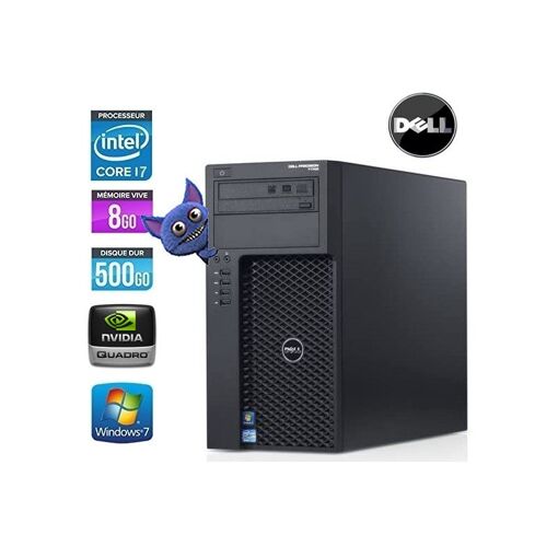 Dell Precision T1700 - Intel Xeon E3-1246 v3 3.5GHz, 16GB RAM, 500GB HDD, DVD-RW, AMD FirePro W5100 4GB, Windows 10, AZERTY Keyboard & Mouse