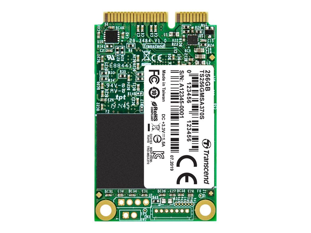 Transcend 370S - 256GB Internal SSD - mSATA, SATA 6Gb/s