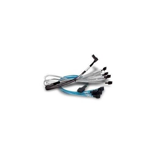 Cable SAS interno de Broadcom - Slim SAS (SFF-8654) a Mini SAS HD (SFF-8643) - 1 m - Conexión NVMe