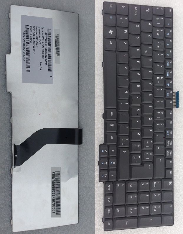 Acer AZERTY Keyboard for TravelMate 7530/7530G/7730/7730G