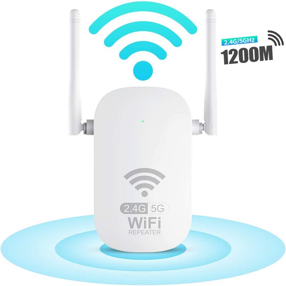 E.F.Connection Wi-Fi Repeater 1200 Mbps Dual Band 2.4 & 5 GHz - E.F.Connection