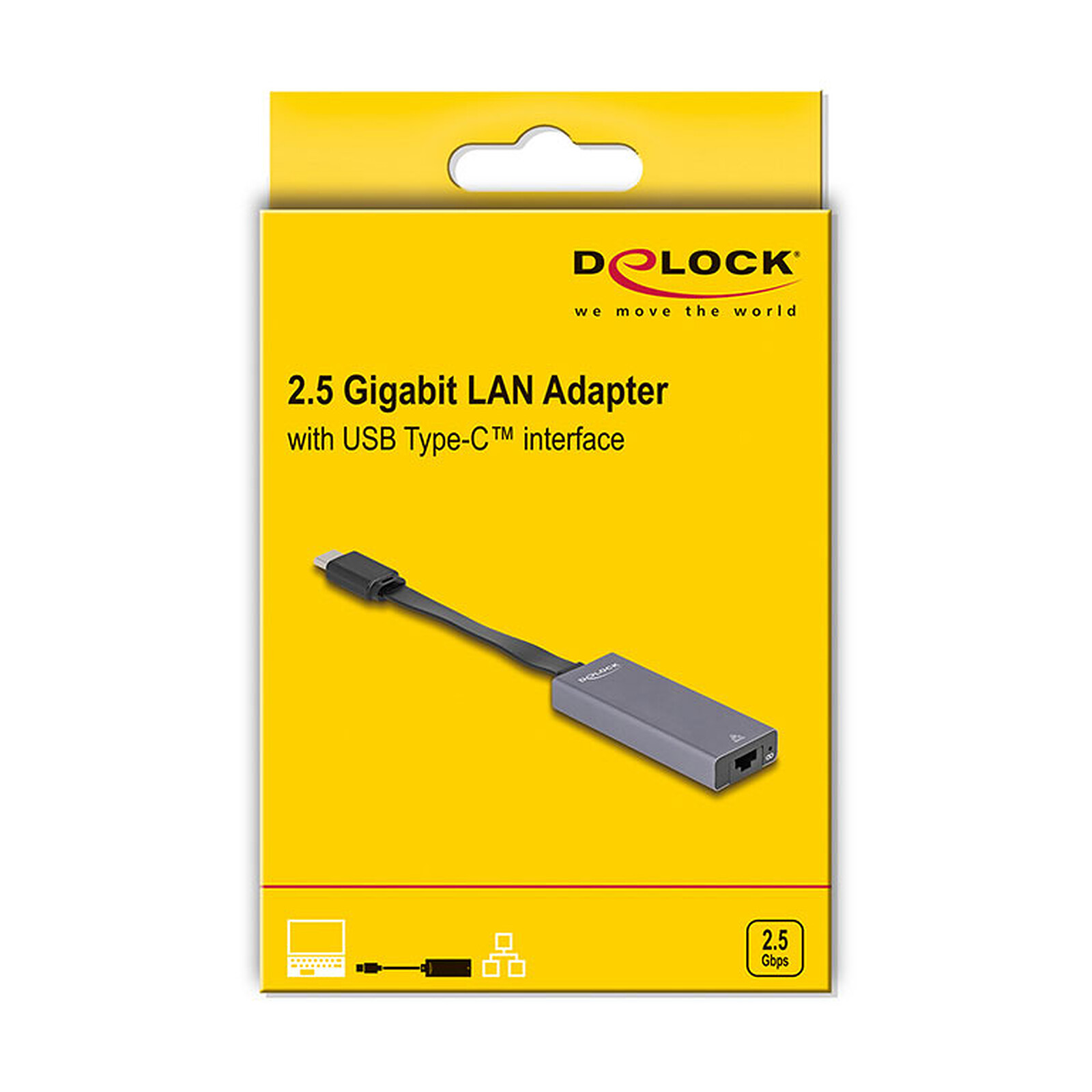 DeLock USB Type-C to RJ-45 2.5 Gbps Adapter