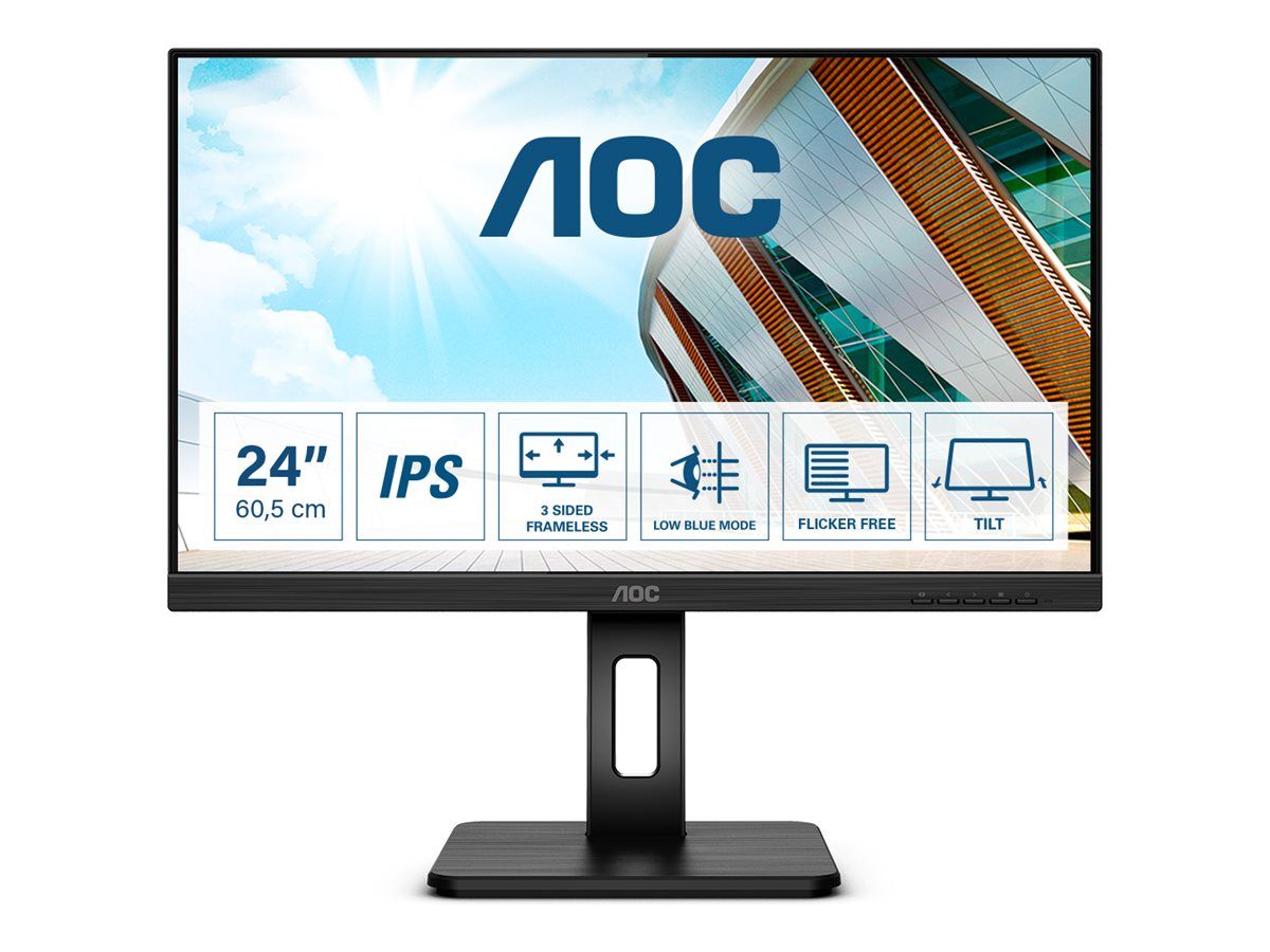 AOC Q24P2Q - 23.8'' LED Monitor - QHD 2560x1440 @ 75Hz - IPS - 4ms Response Time