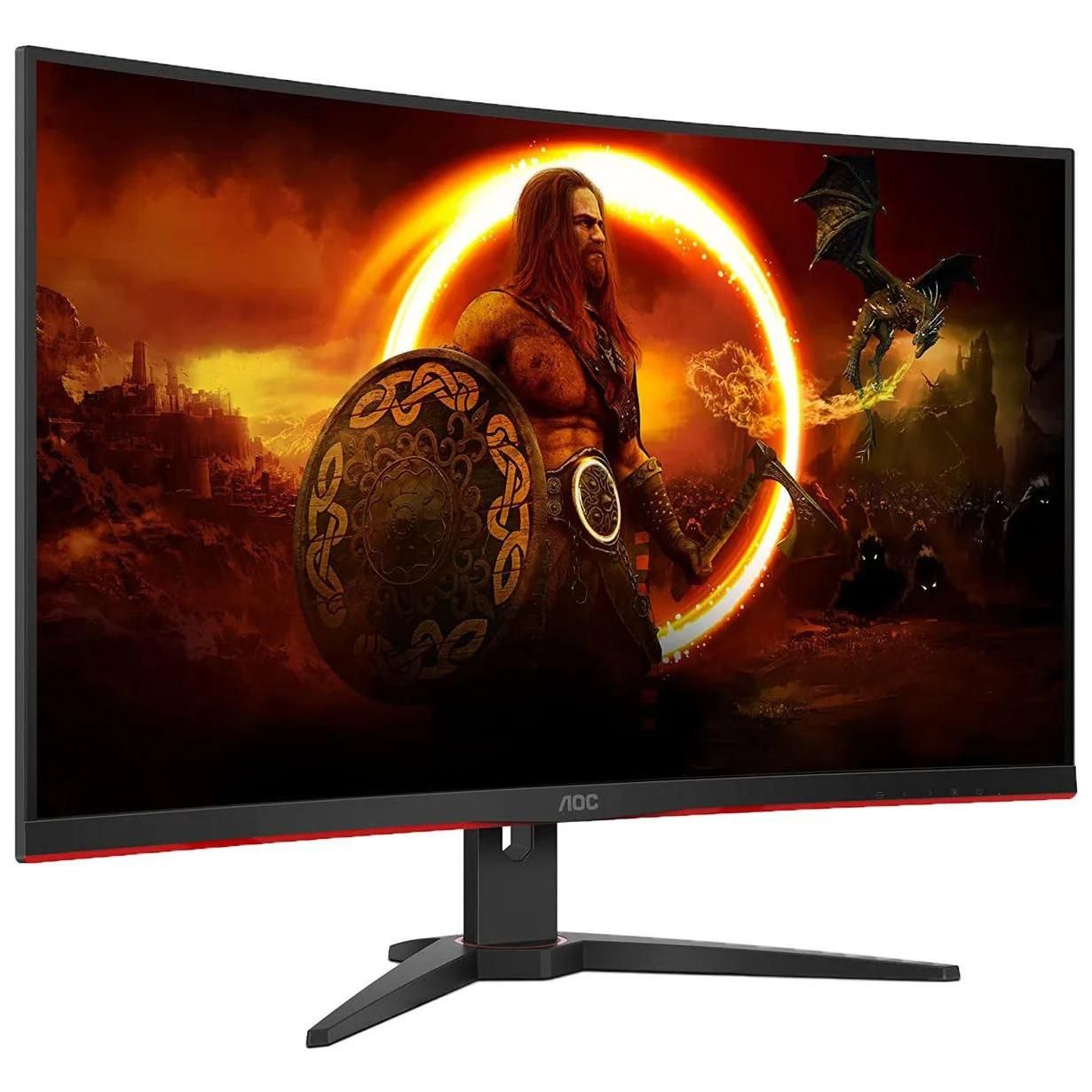 AOC G2 Series C32G2ZE/BK Gaming Monitor - 31.5" Curved VA Display - Full HD 1080p @ 240Hz - Black