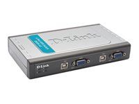 D-Link 4U KVM Switch - 4 KVM Ports - 1 Local User - Desktop