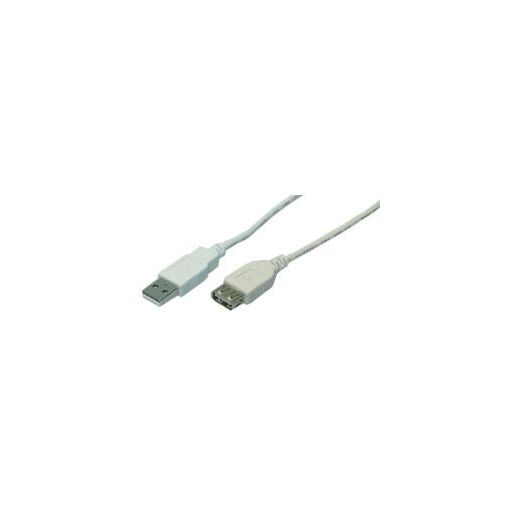Câble USB 2.0 LogiLink 3 mètres A vers A Gris