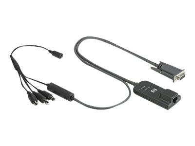 HP Serial Interface Adapter - Remote Control - Series - for HP TFT7600 G2; ProLiant DL365, DL365 G5, DL385 G5, ML150 G5; Rack; Server Console Switch