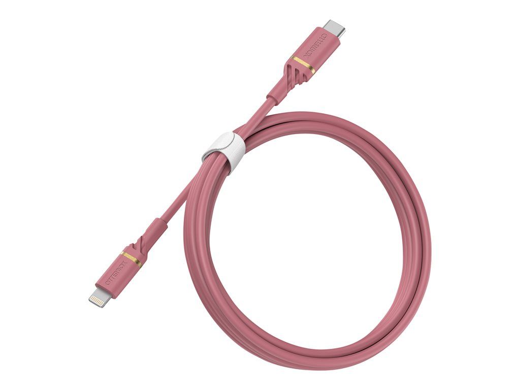OtterBox Lightning Cable - 1m USB-C to Lightning - Sparkling Pink - Power Delivery Certified