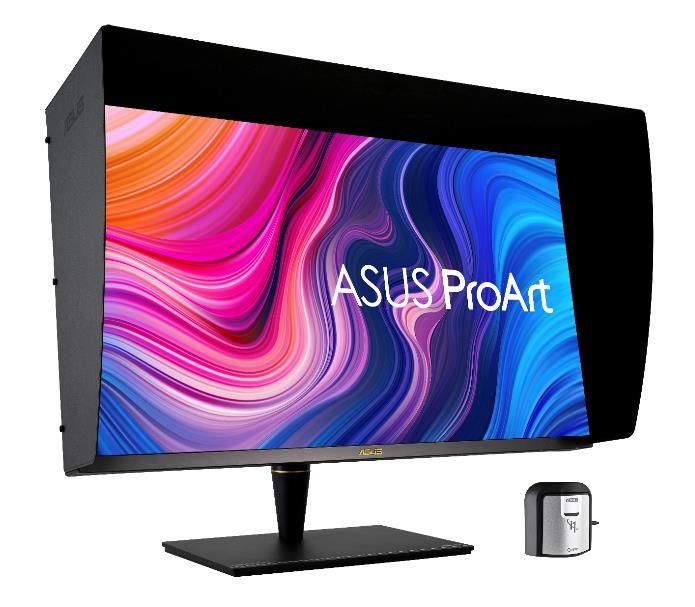 ASUS ProArt PA32UCX-PK - Écran LED - 32" - 3840 x 2160 4K @ 65 Hz - IPS - 1200 cd/m² - 1000:1 - HDR10 - 5 ms - 3xHDMI, DisplayPort, Thunderbolt 3 - haut-parleurs - noir - avec X-Rite i1 Display Pro
