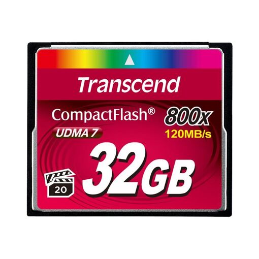 Tarjeta de memoria Transcend CompactFlash - 32 GB, 800x
