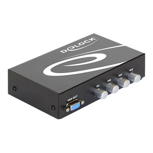 Conmutador Delock de 4 puertos VGA con audio