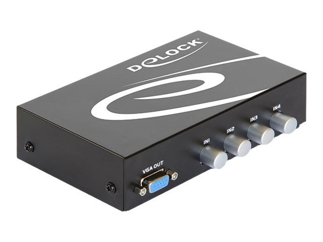 Conmutador Delock de 4 puertos VGA con audio