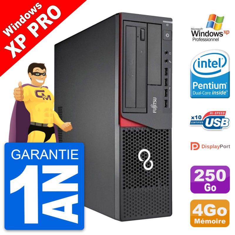 Fujitsu Esprimo E720 DT Desktop PC - Intel G3220, 4GB RAM, 250GB HDD, Windows XP