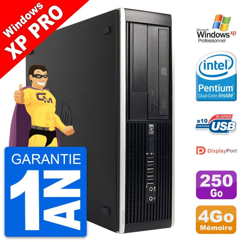 HP Compaq Pro 6300 SFF Desktop PC - Intel G630, 4GB RAM, 250GB HDD, Windows XP