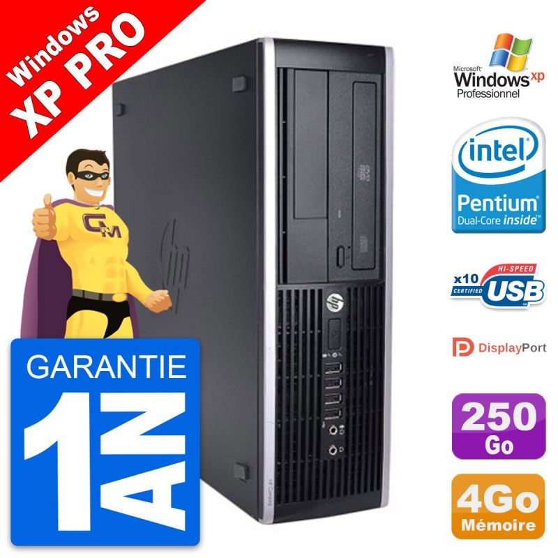 HP 8200 Elite SFF PC - Intel G630, 4GB RAM, 250GB HDD, Windows XP