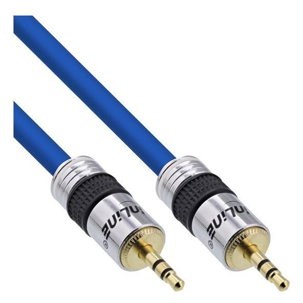 INTOS ELECTRONIC InLine Premium Audio Cable - 10m, Stereo Mini 3.5mm Male to Male