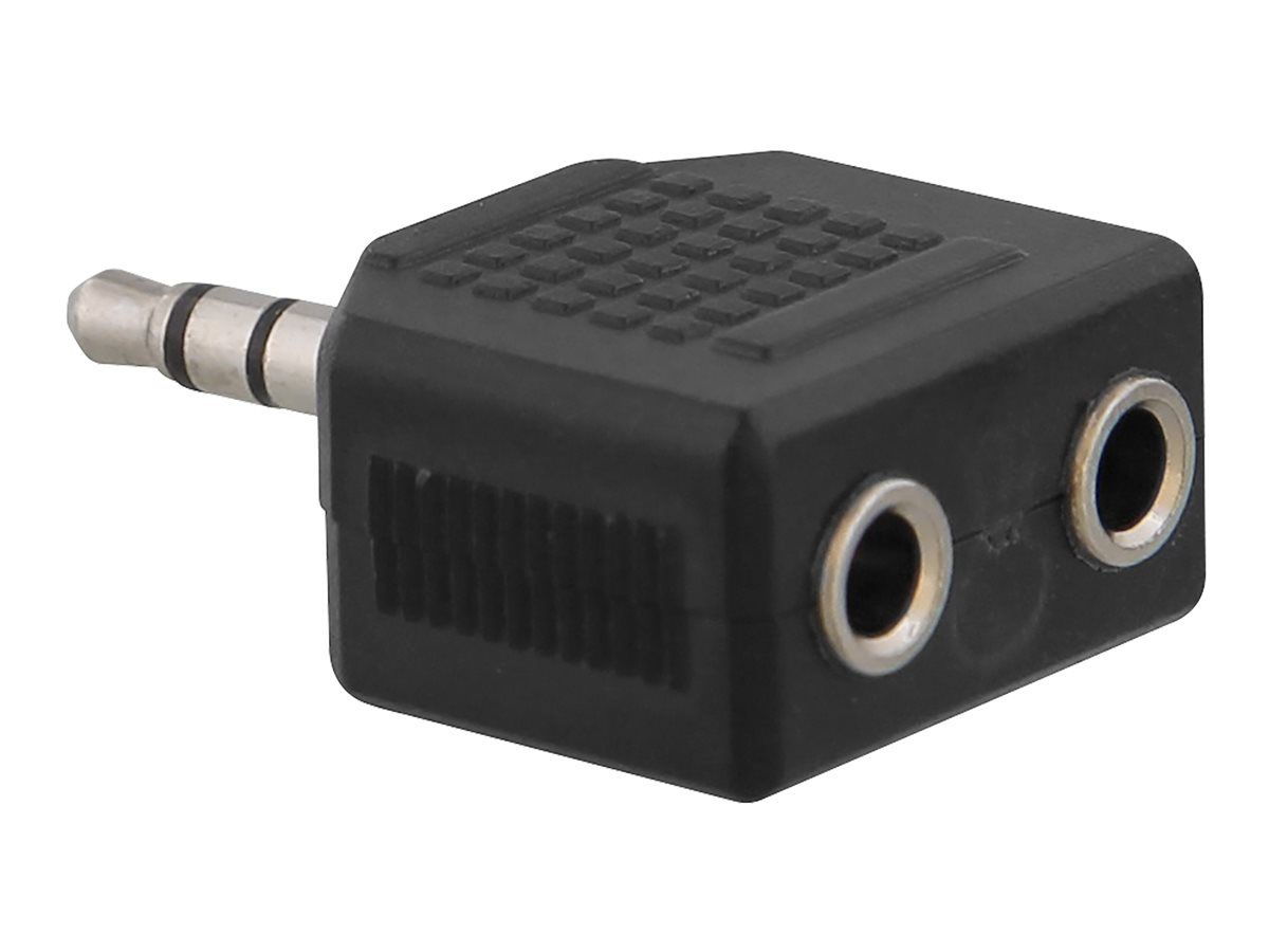 TNB Audio Splitter - 3.5mm Stereo Female to Male - Black
