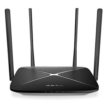 Mercusys AC12G Wireless Gigabit Ethernet Router (Dual Band - 2.4GHz / 5GHz) Black