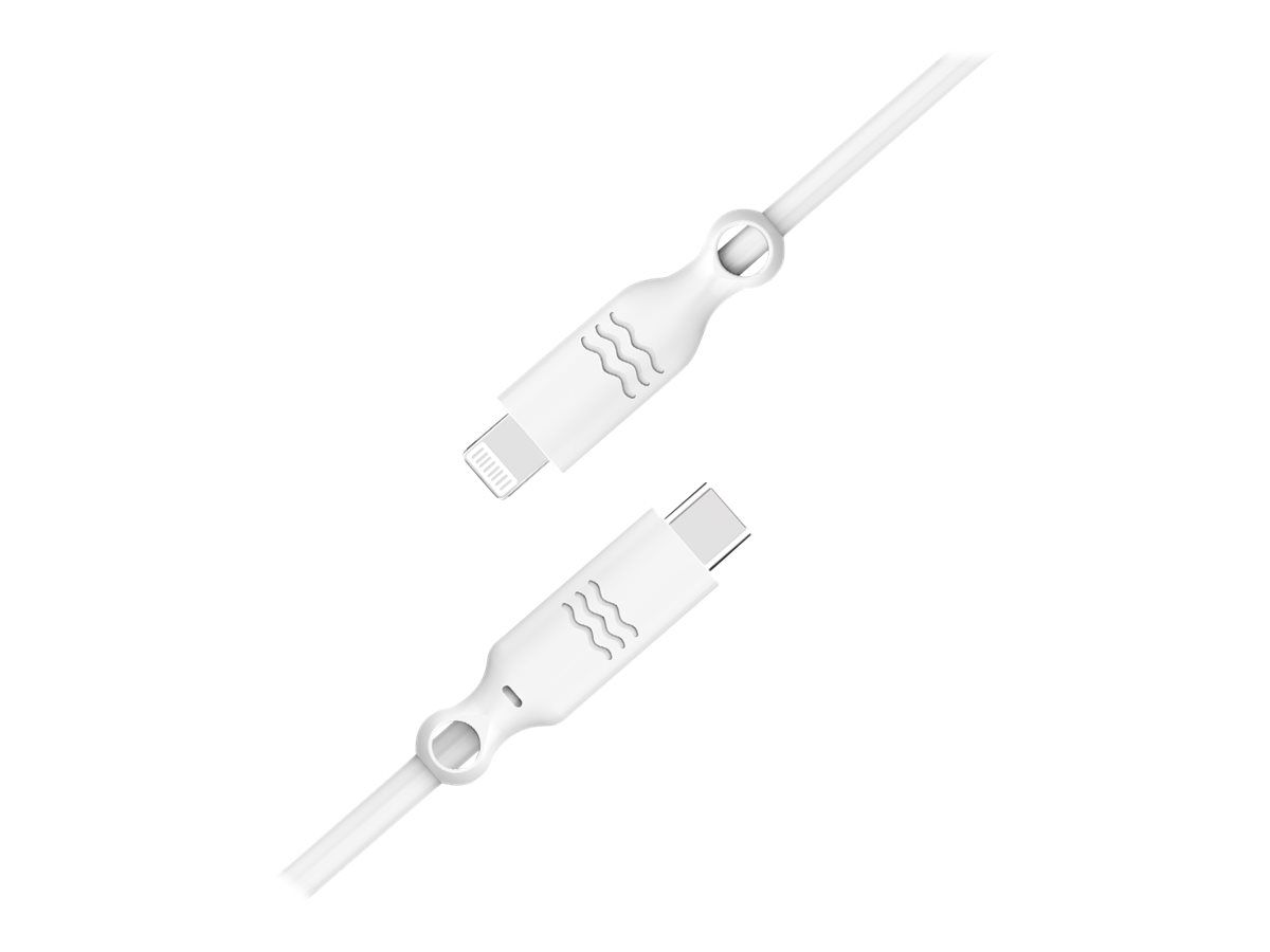 Bigben Just Green Lightning Cable - 24-Pin USB-C to Lightning - 2m - White