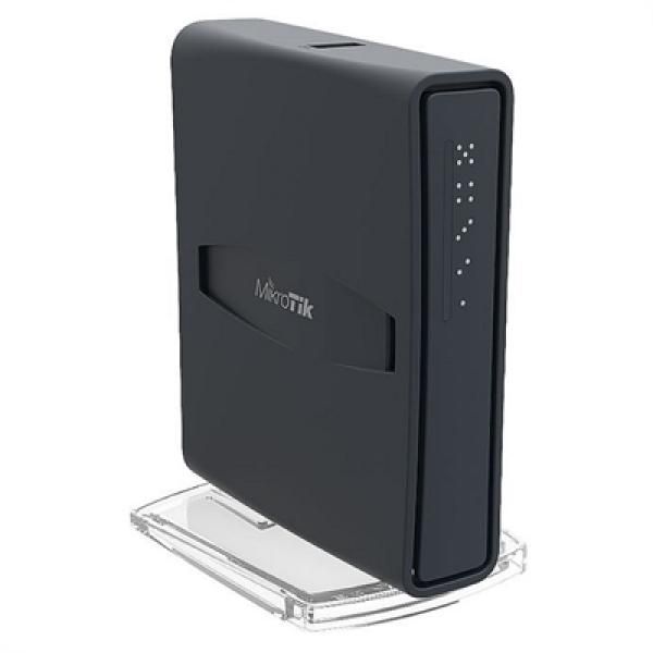 Mikrotik hAP ac lite tower, Black Ethernet Connection, PoE Powered