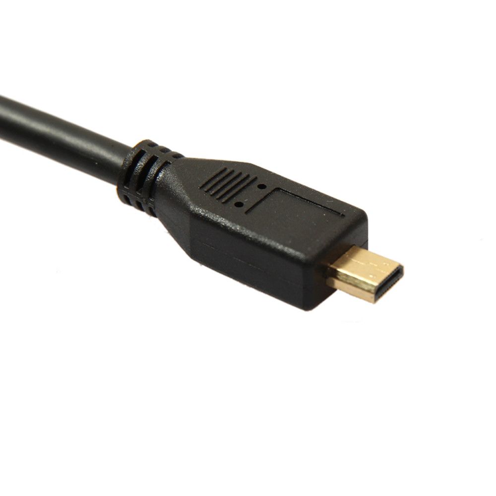 Cable HDMI Micro a HDMI dorado para GoPro Hero 3/3+ / 4/4K, estándar HDMI 1.4, 2M/5M