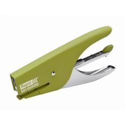 Agrafadora Rapid Supreme S51 con agarre suave - Capacidad de 15 hojas - Tamaño de agrafe de 2-1/4 pulgadas - Metal - Verde oliva