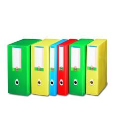Organizador de archivos Fellowes Plus, 80 mm, Tamaño A4, Verde (paquete de 5)
