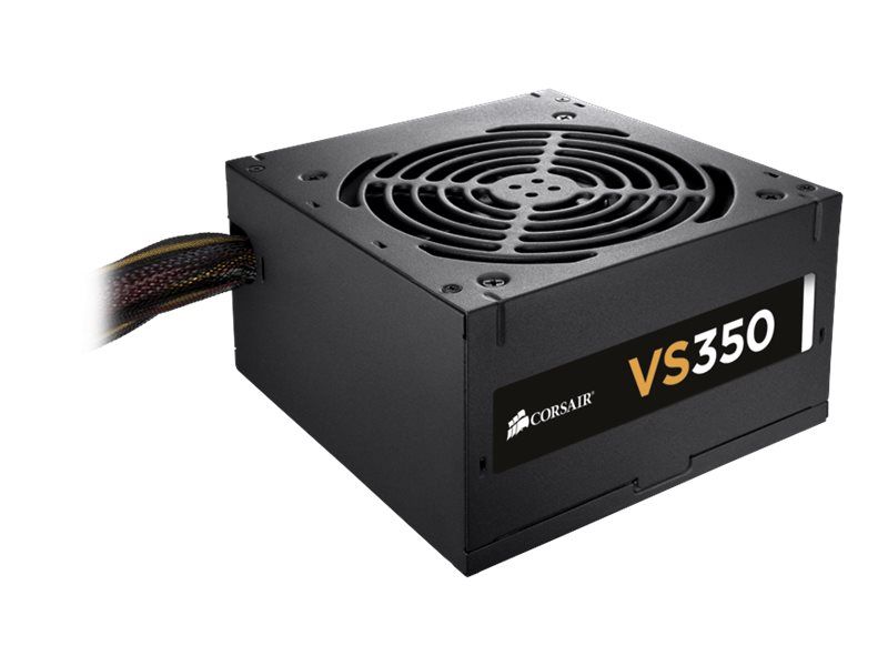 Corsair VS Series VS350 - 350W ATX Power Supply - 80 PLUS Certified - Active PFC - Black Powder Coated