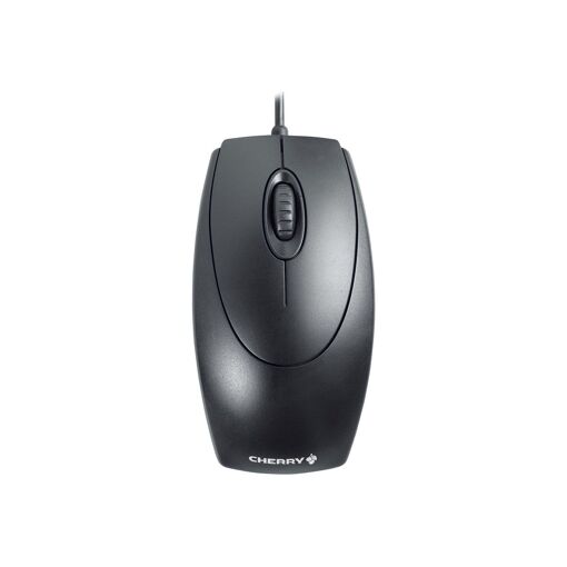 Souris Cherry WheelMouse - Adaptée aux droitiers et gauchers - Optique - 3 boutons - Filaire - PS/2, USB - Noire