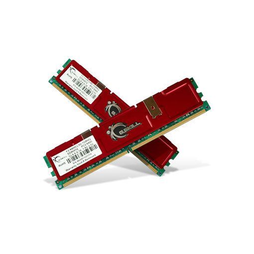 Kit G.Skill NQ Series 2 Go DDR2 (2 x 1 Go) - 800 MHz / PC2-6400, CL5, 1,8 V-2,0 V, Sans tampon, Non ECC