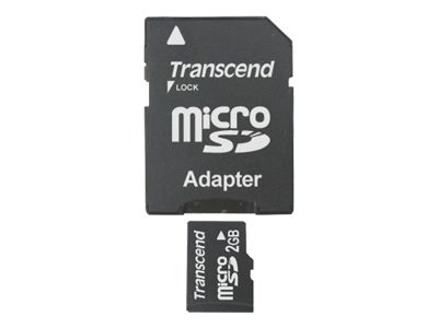 Tarjeta de memoria Transcend 2 GB (adaptador SD incluido)