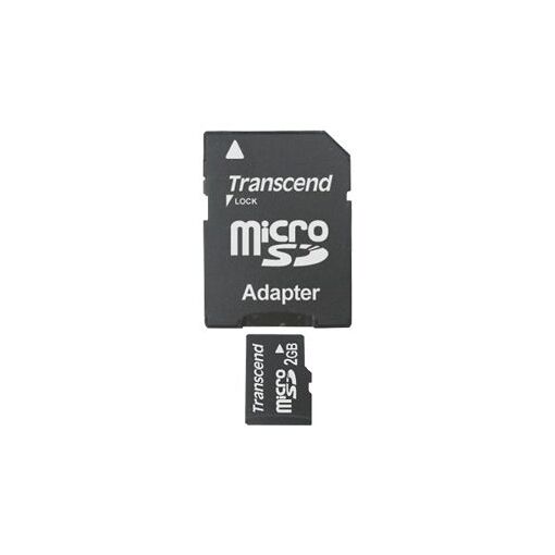 Transcend 2GB Micro SD Card (SD Adapter Included)