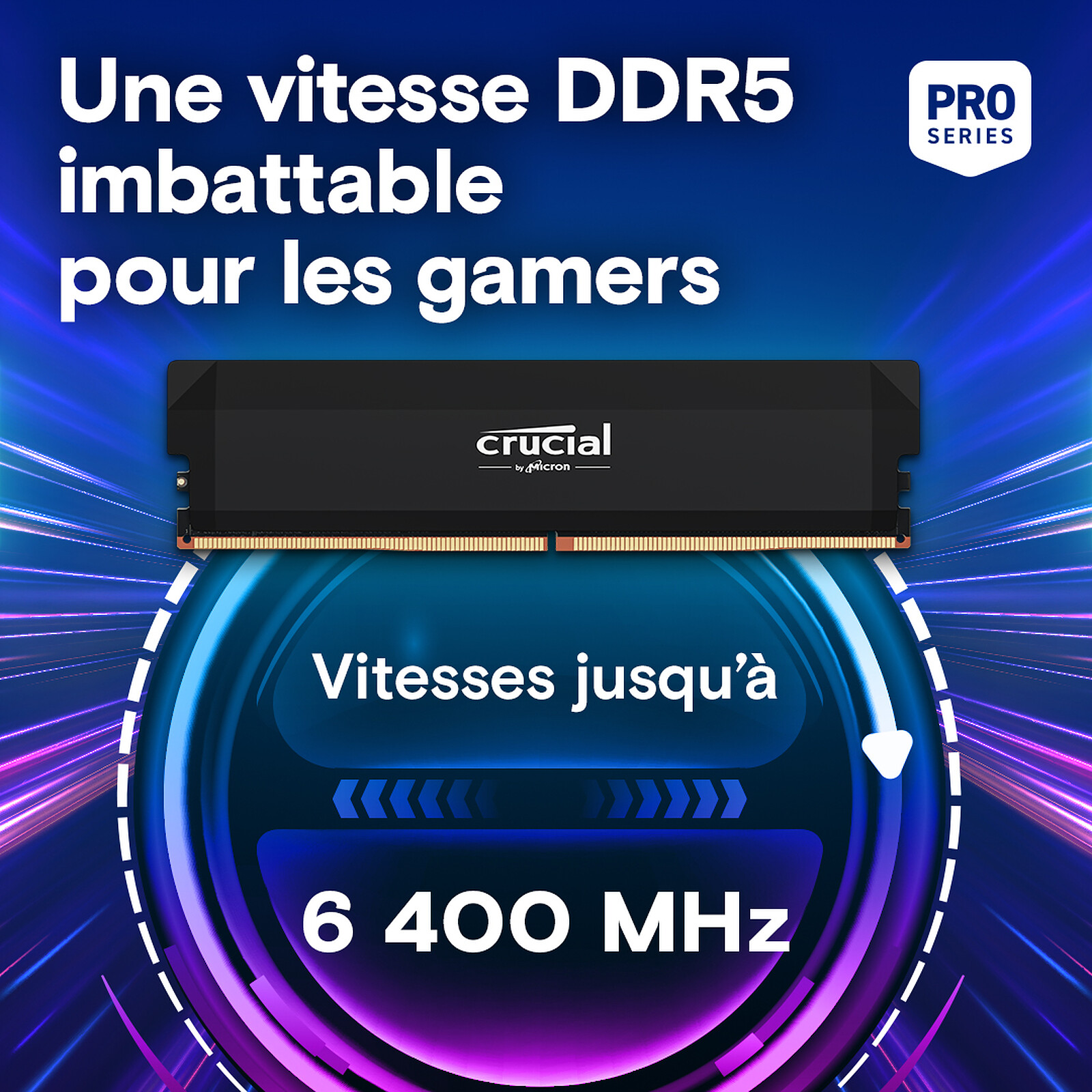 Crucial Pro DDR5 Overclocking 64 GB (2 x 32 GB) 6400 MHz CL40