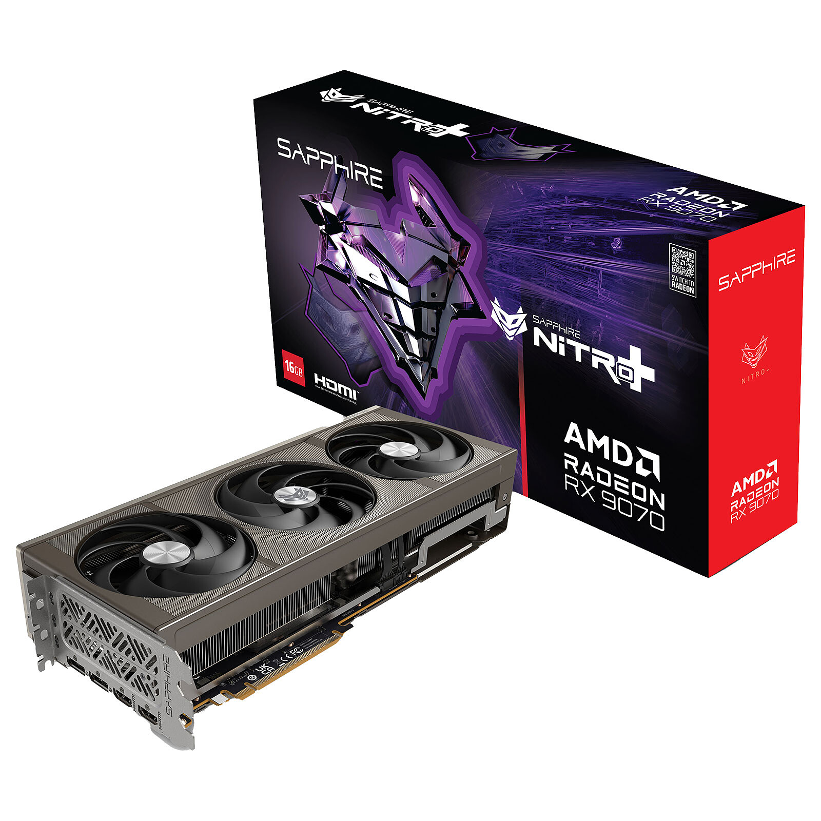 Carte graphique SAPPHIRE NITRO+ AMD Radeon RX 9070 16 Go