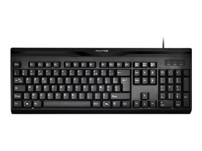 Suza Advance Starter Keyboard - USB - AZERTY - Black