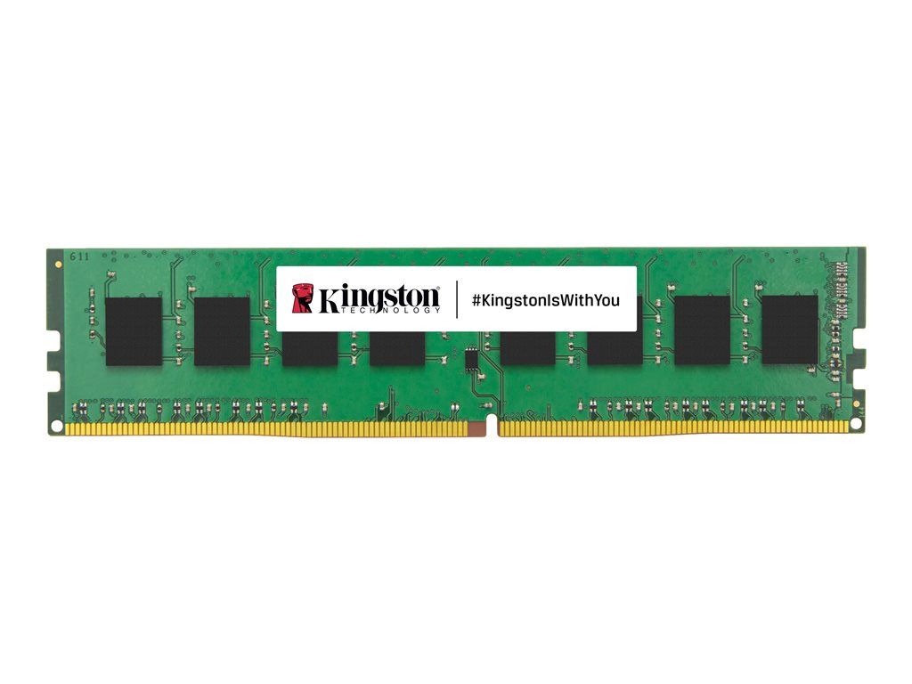 Módulo Kingston ValueRAM 8 GB DDR4 (288 pines DIMM, 3200 MT/s / PC4-25600, CL22, 1.2 V, sin amortiguador, no ECC)