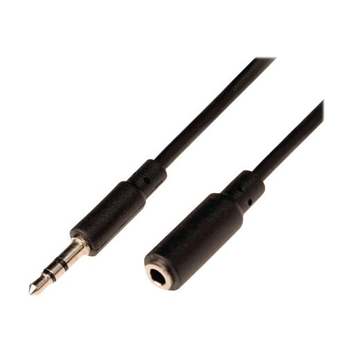 Nedis Audio Cable Extension - 3.5mm Stereo Male to Female - 3m - Black