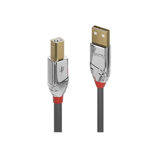 Câble USB Lindy - 1m, Rond, Gris