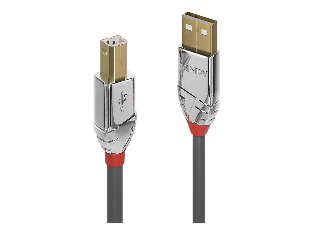 Lindy USB Cable - 1m, Round, Gray