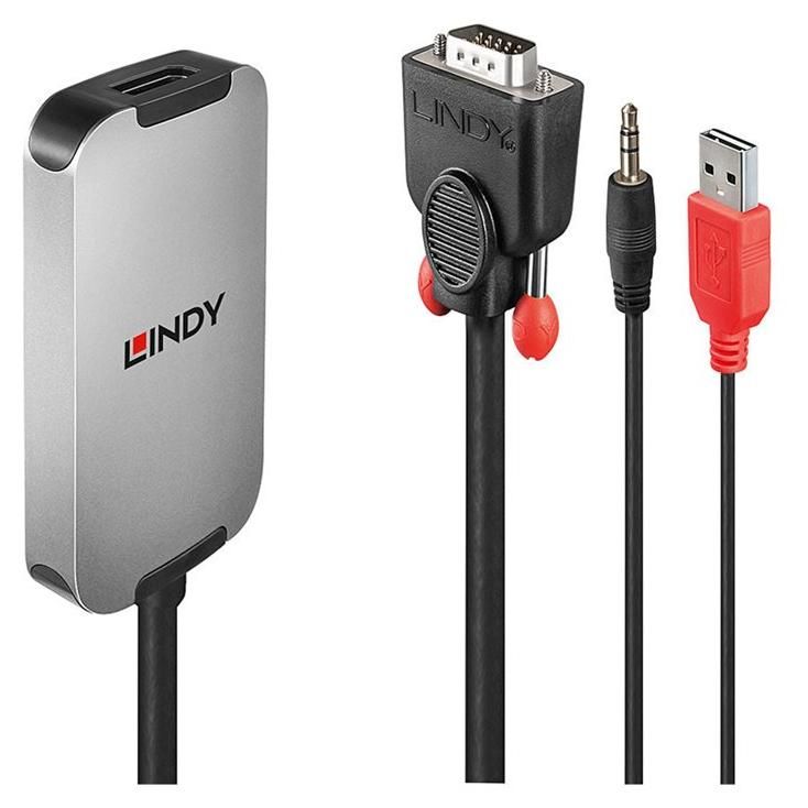 Lindy VGA to DisplayPort 1.2 Converter