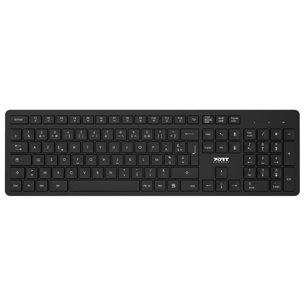 PORT Designs Wireless Keyboard and Mouse Set - 2.4GHz, AZERTY