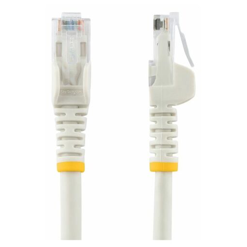 Câble StarTech de 50 piètres Cat6, 10 GbE RJ45 sans accroche, blanc