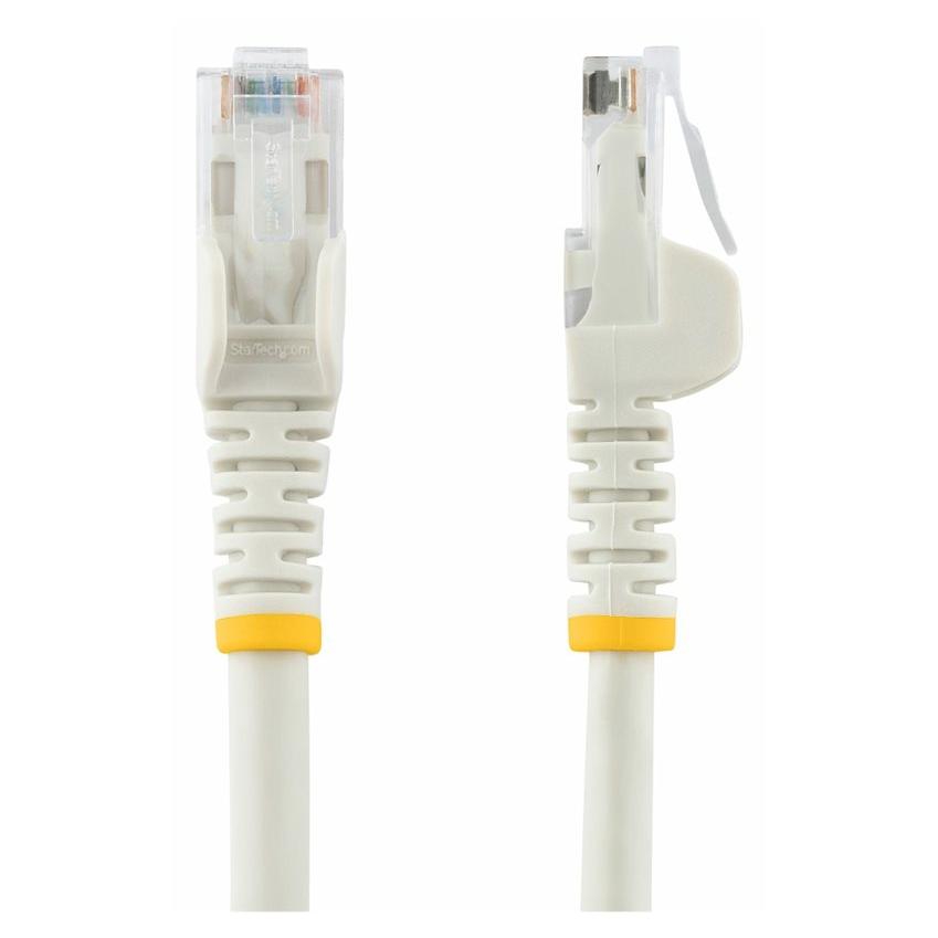 Cable StarTech de 50 pies Cat6, 10Gbe RJ45 sin enganche, blanco