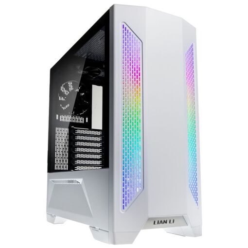 Caja de PC Lian Li Lancool II Midi-Torre con Paneles de Vidrio Templado en Blanco RGB