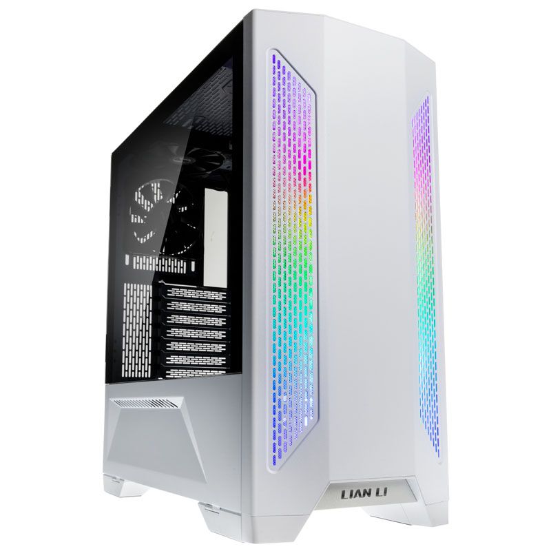 Lian Li Lancool II Mid-Tower PC Case - White RGB Glass