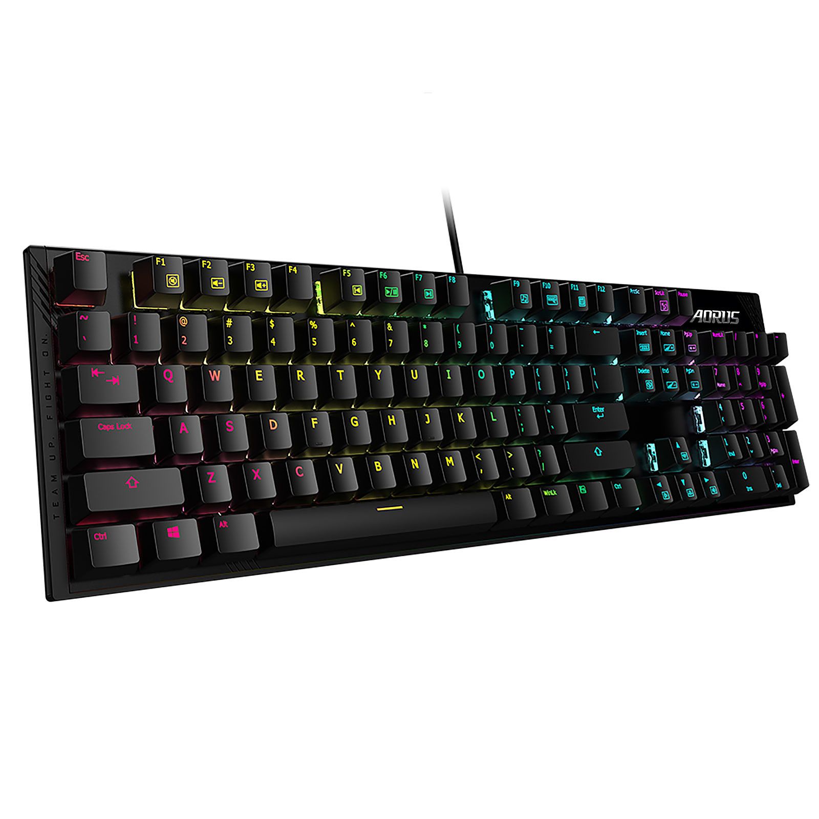 Gigabyte AORUS K1 - Keyboard - Backlit - USB - Cherry MX Red Switches