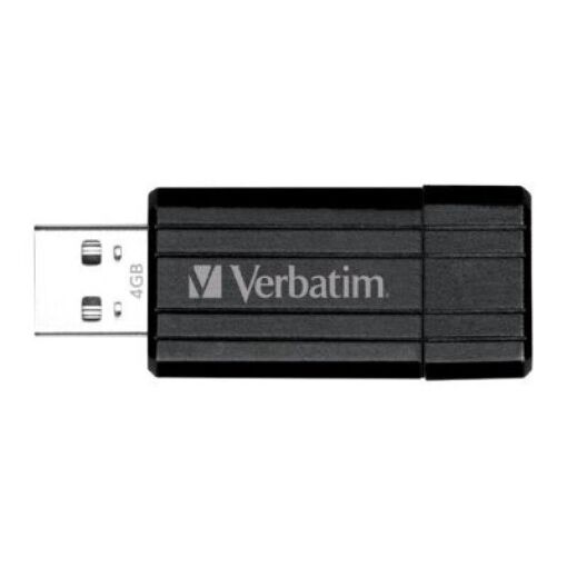 Verbatim 32GB PinStripe USB Flash Drive - Black - Blister Pack 49064