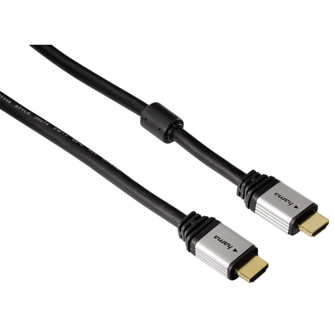 Hama High-Speed HDMI, Ethernet & Gold 24k Double Shielded Cable, 1.8m
