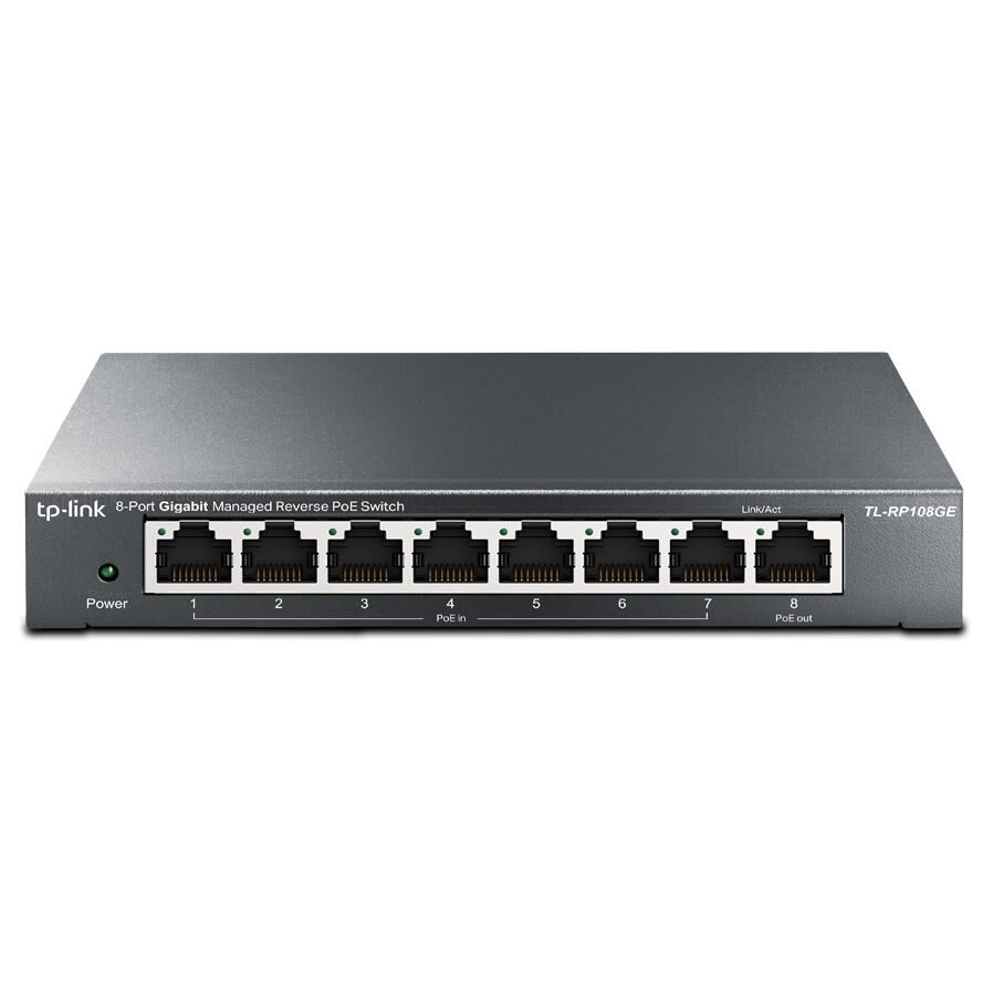 TP-Link Omada Managed Gigabit Switch with 8 Ports and PoE Inversé