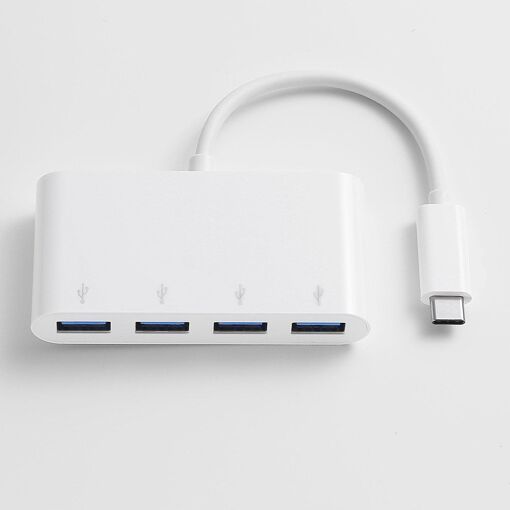 Hub D2 Difusión USB-C de 4 puertos (Blanco)